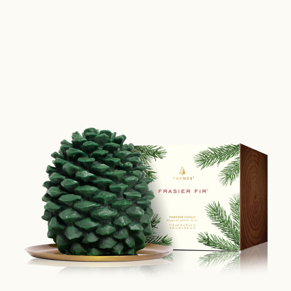Thymes Frasier Fir Petite Molded Pinecone Candle image number 1